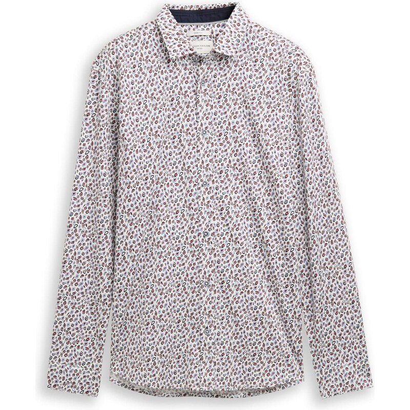 TOM TAILOR Košeľa námornícka modrá / svetlomodrá / červená / biela 66009173