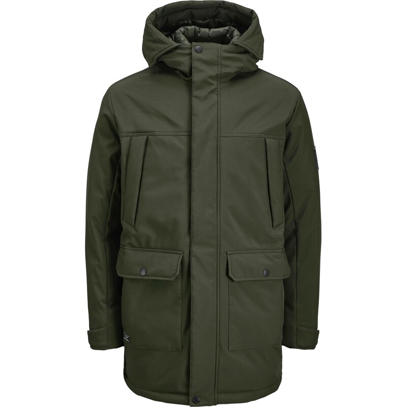 JACK & JONES Zimná parka Finn tmavozelená 66075261