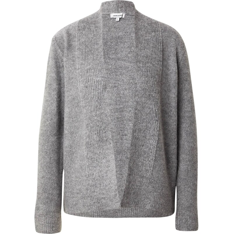 MORE & MORE Kardigán sivá melírovaná 65967401