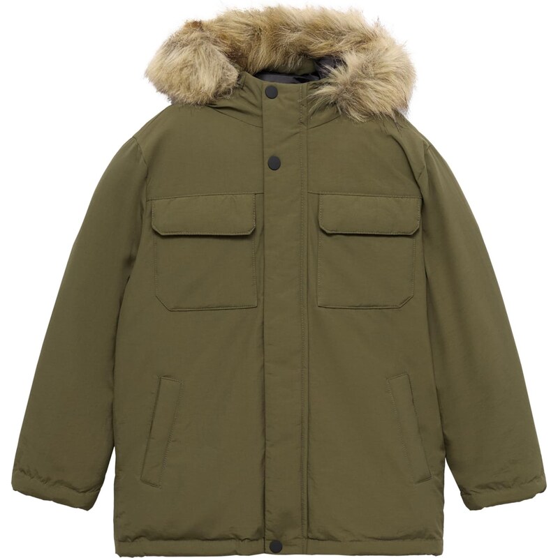 MANGO KIDS Zimná bunda Fernando olivová 65967792