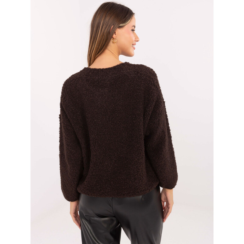 RUE PARIS Sweater-MI-SW-3WB219.21-dark brown 65960426