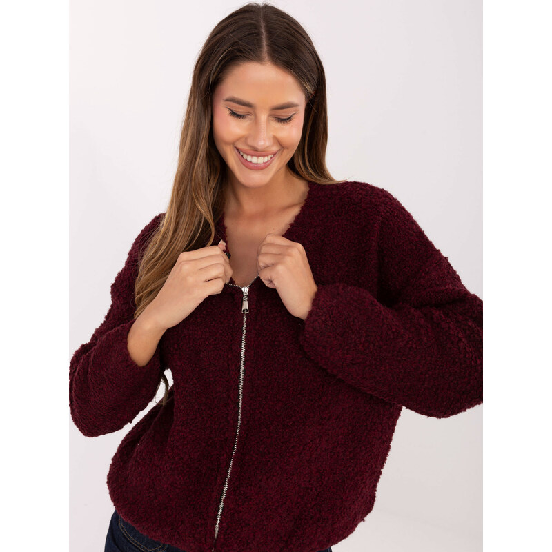 RUE PARIS Sweater-MI-SW-3WB219.21-burgundy 65960431