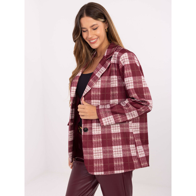 RUE PARIS Jacket-MI-MA-4195.18-burgundy 65960468