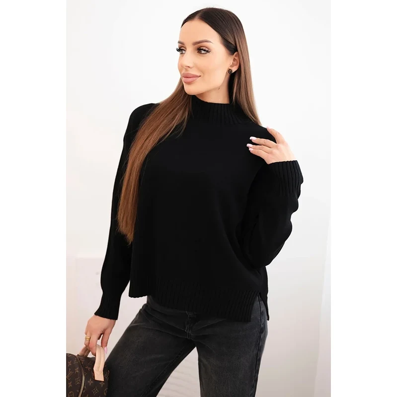 Kesi Włoski Dámsky sveter s polokošeľou vo voľnom strihu viskózový 65960388