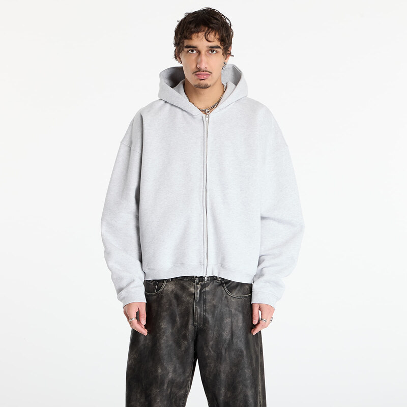 Mikina REPRESENT Initial Boxy Zip Hoodie UNISEX Ice Grey Marl M 65896965