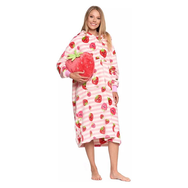 Moraj Maxi mikina/vankúš 2v1 Jahoda ružová 66060726