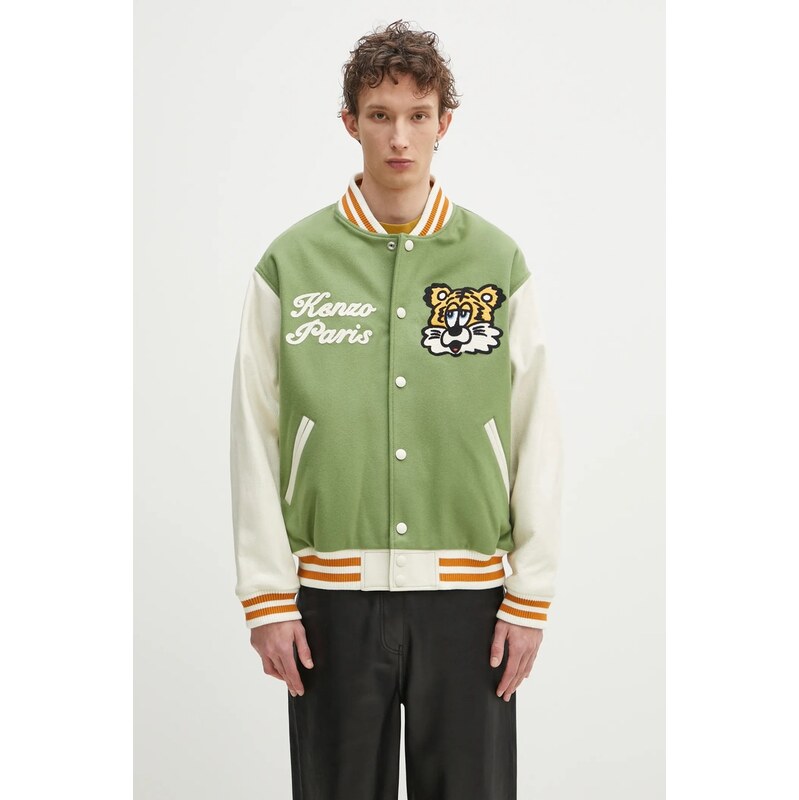 Bunda bomber s prímesou vlny Kenzo x Verdy 65965811