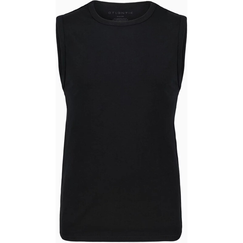 Pánské klasické tílko ATLANTIC - černé 49786415