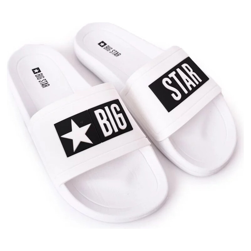 Big Star Shoes Mens Slippers Big Star White 55727003