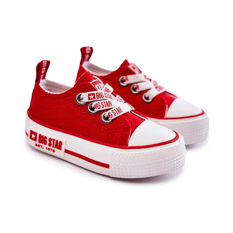 Big Star Shoes Dětské látkové tenisky BIG STAR KK374051 červená 55727296