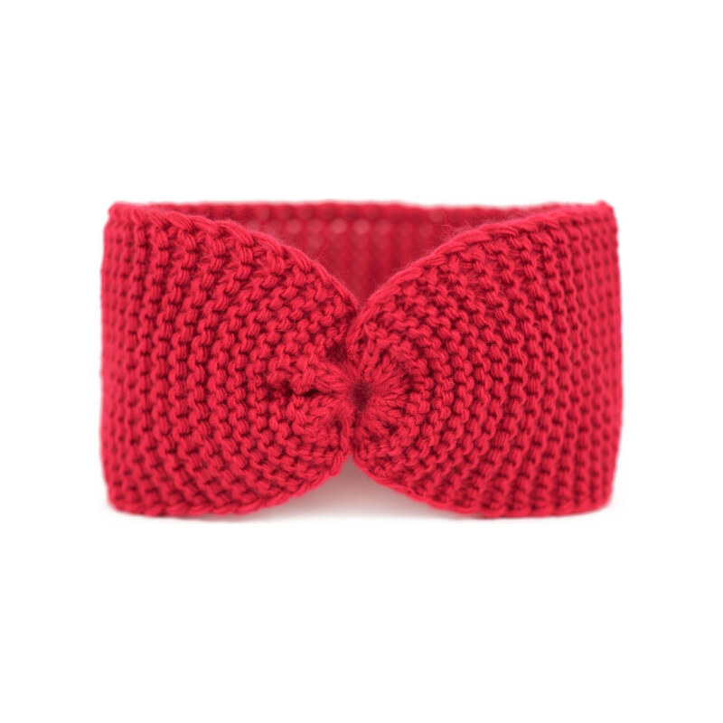 Artofpolo Dámska pletená čelenka Paola Classic Červená 65223672