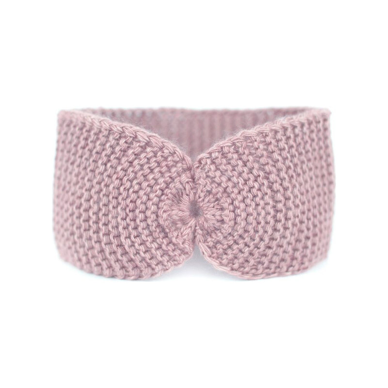 Artofpolo Dámska pletená čelenka Paola Classic Ružová 65227794