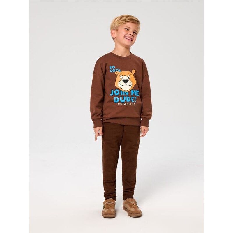 Sinsay - Teplákové joggery - hnedá 65759155