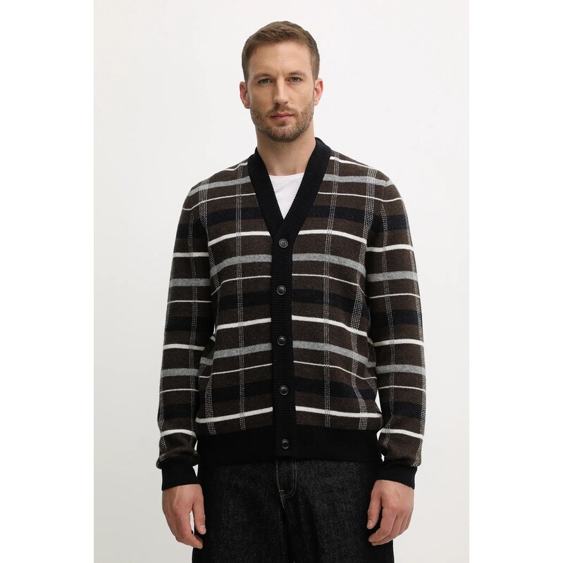 Barbour Vlnený kardigán Barbour KANE 65969737