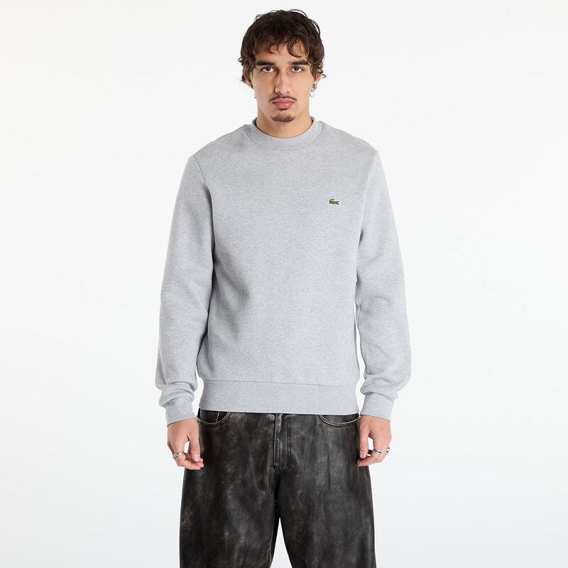 Mikina LACOSTE Mens Sweatshirt Silver Chine XL 65970939