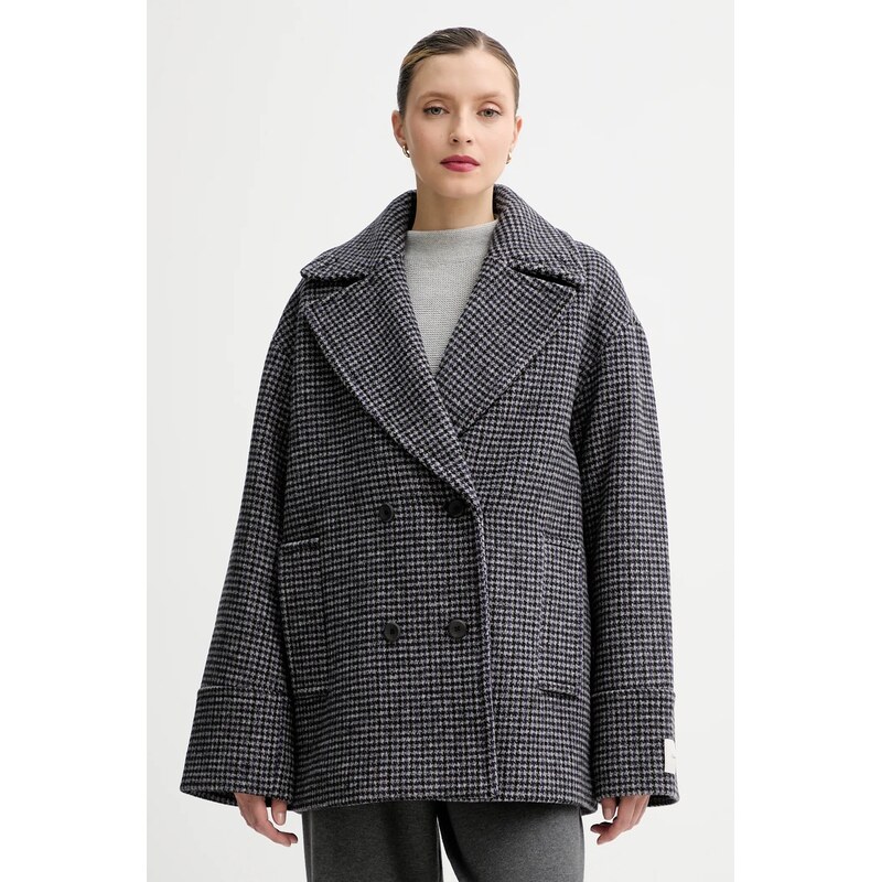 Kabát s prímesou vlny Calvin Klein 65971128