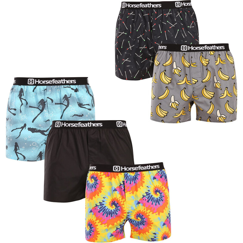 5PACK pánske trenky Horsefeathers Frazier Bundle 1 (AM287A) 65626243