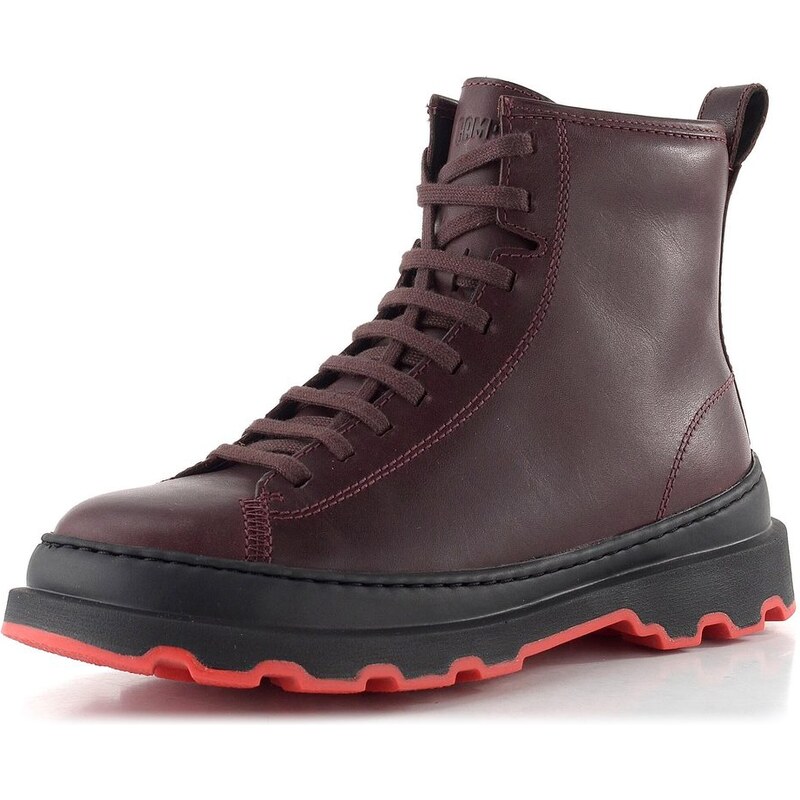 Camper kotník na hrubé podešvi Brutus burgundy K400816-003 65972624