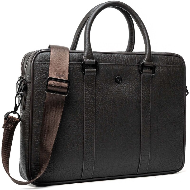 Henry Taylor Kožená taška na notebook Ferno 65974394