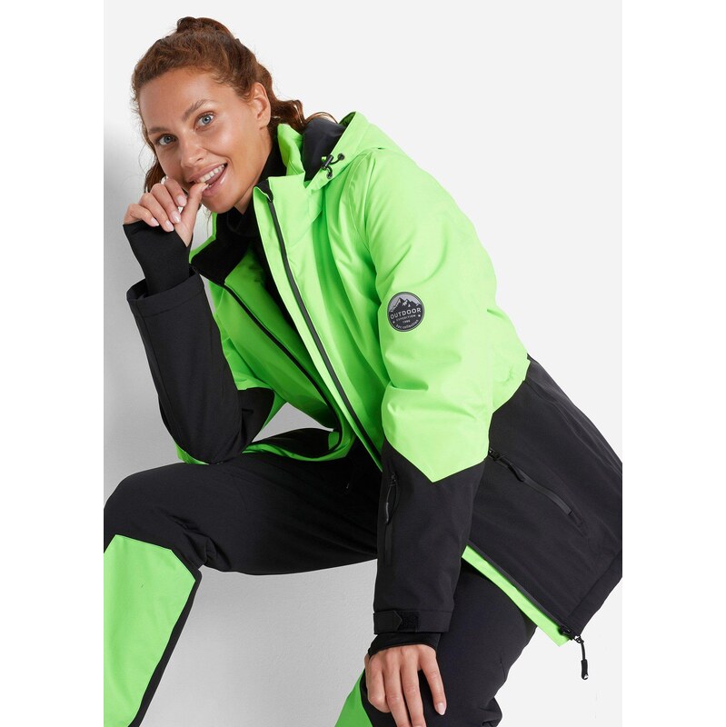 bonprix Funkčná lyžiarska bunda, nepremokavá, farba zelená 67385853