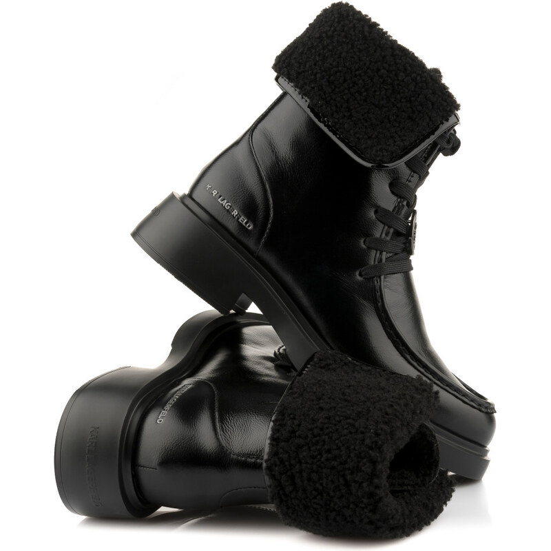 ČLENKOVÁ OBUV KARL LAGERFELD MACIE MOC TOE FOLDOVER BOOT 67047565