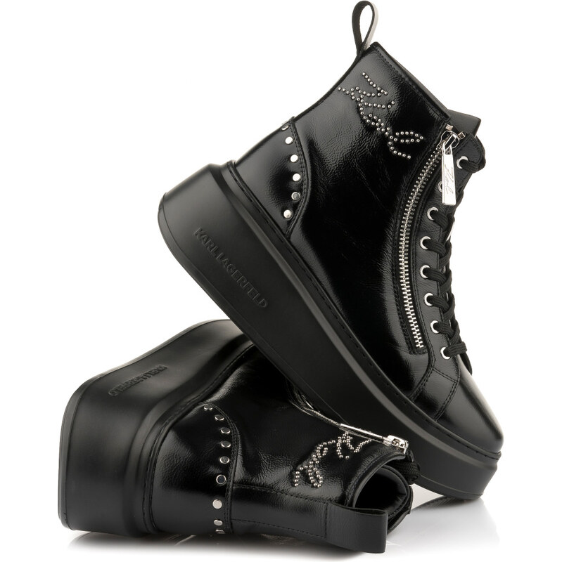 ČLENKOVÁ OBUV KARL LAGERFELD ANAKAPRI SIGNIA STUDS MID ZIP 67047569