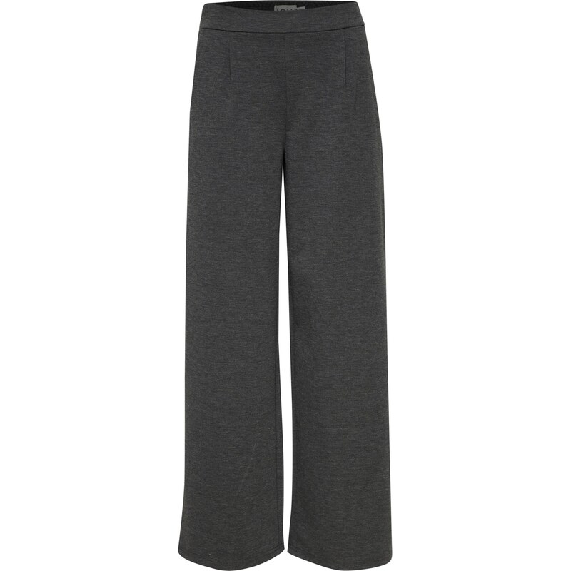 ICHI Plisované nohavice IHKate tmavosivá 65977826