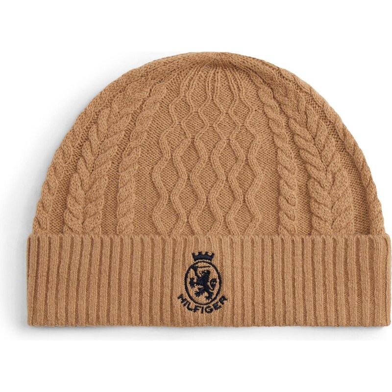 TOMMY HILFIGER Čiapky farba ťavej srsti / čierna 65979753