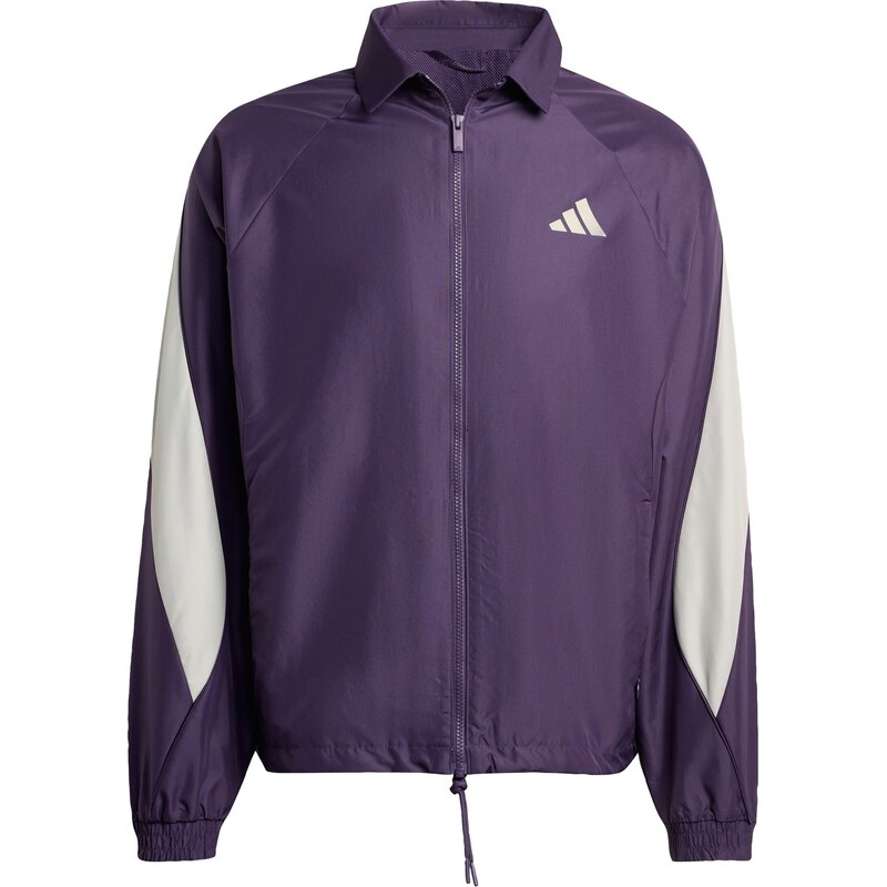 ADIDAS SPORTSWEAR Tréningová bunda Stadium svetlosivá / tmavofialová 66026113
