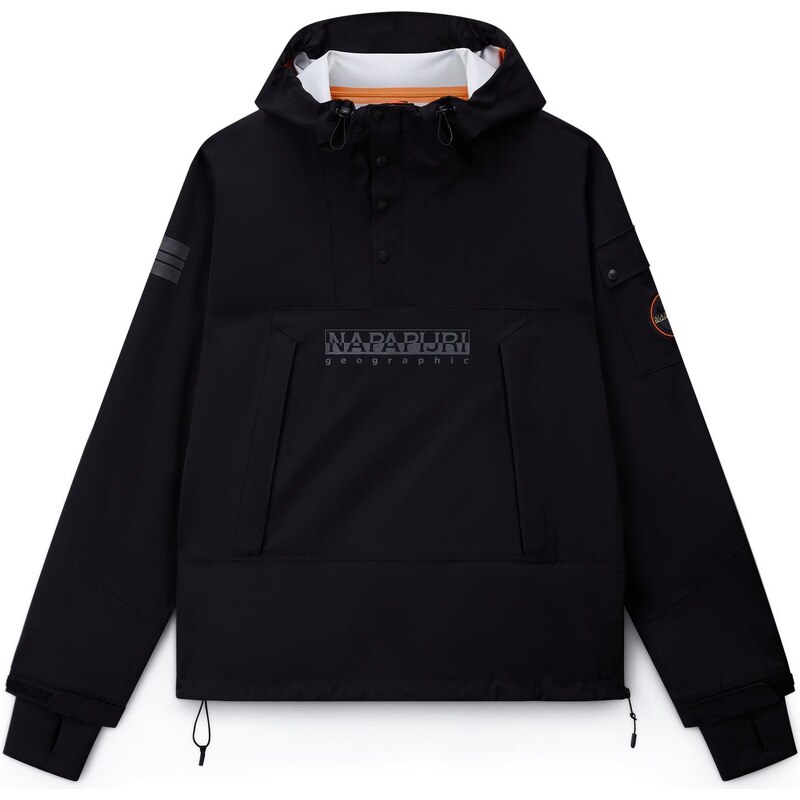 NAPAPIJRI Prechodná bunda C-Arver sivá / oranžová / čierna 65980683