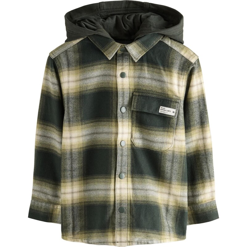 Next Prechodná bunda zelená / tmavozelená / biela 65980837