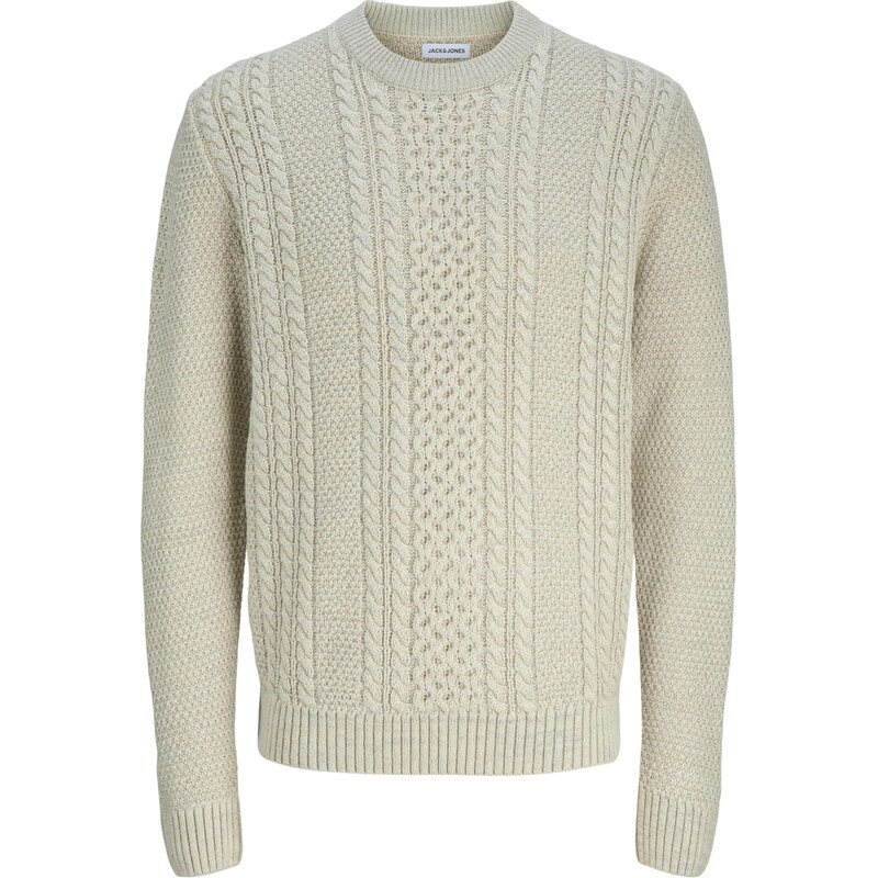 JACK & JONES Sveter PAUL biela ako vlna 65981052