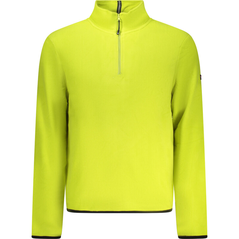 Pohodlná Pánska Fleecová Mikina s polovičným zipsom a kontrastnými 67010216