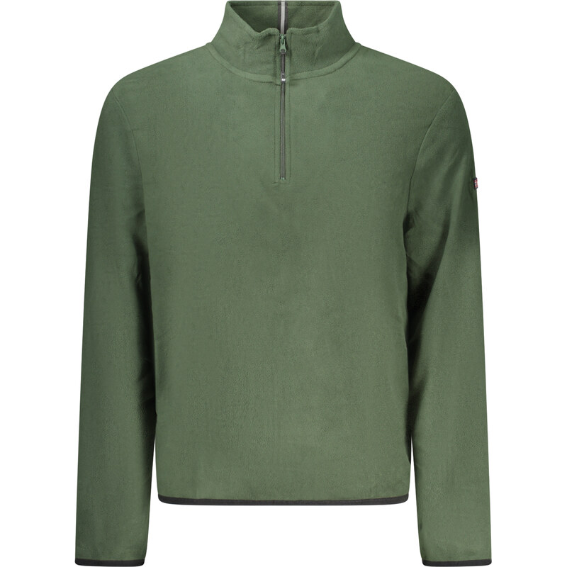 Štýlová Pánska Fleecová Mikina s polovičným zipsom NORWAY 1963 Army 66711732