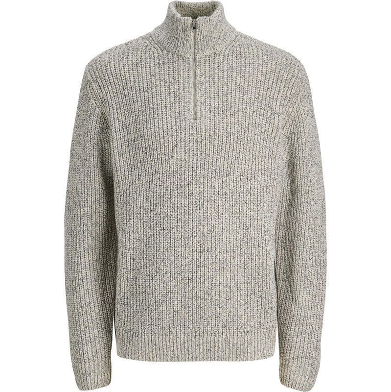 JACK & JONES Sveter JORBLEECKER čierna / biela melírovaná 65981144