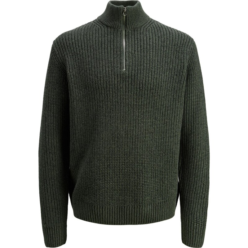 JACK & JONES Sveter JORBLEECKER tmavozelená 65981146