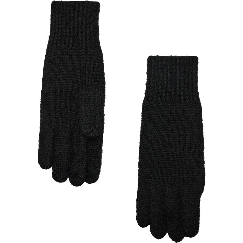 MANGO Prstové rukavice MOHI čierna 65981189