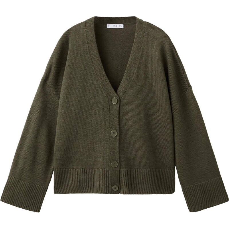 MANGO Kardigán Roger olivová 65981465