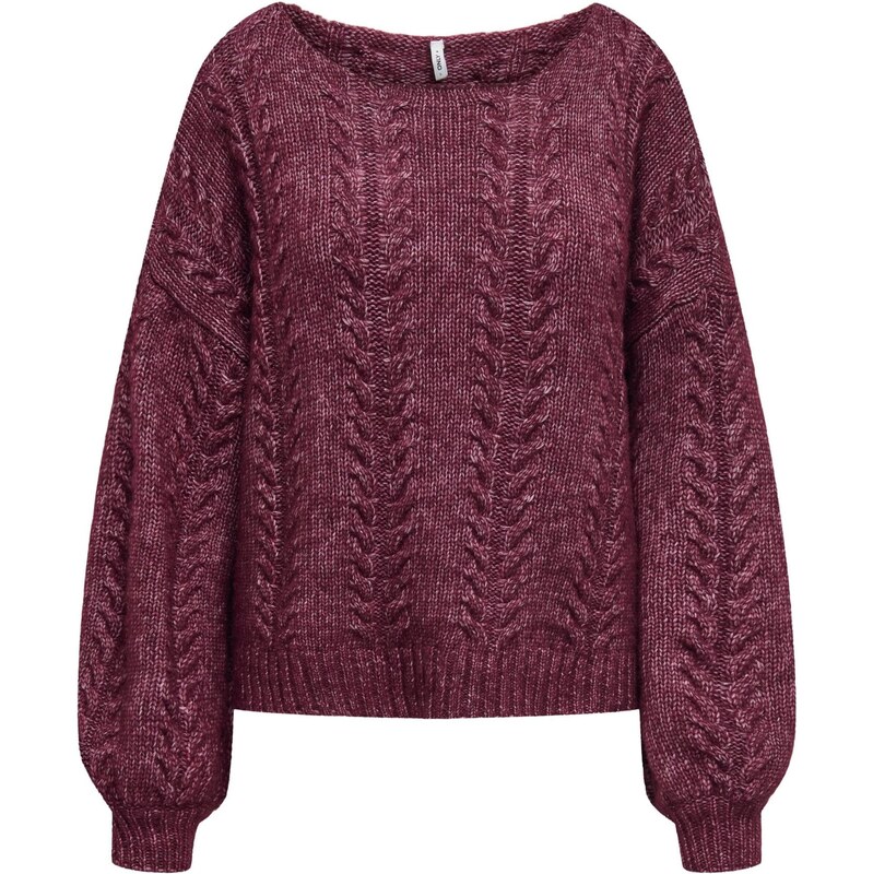 ONLY Sveter ONLIda fialová melírovaná 65981506