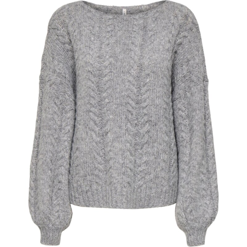 ONLY Sveter ONLIda svetlosivá 65981507