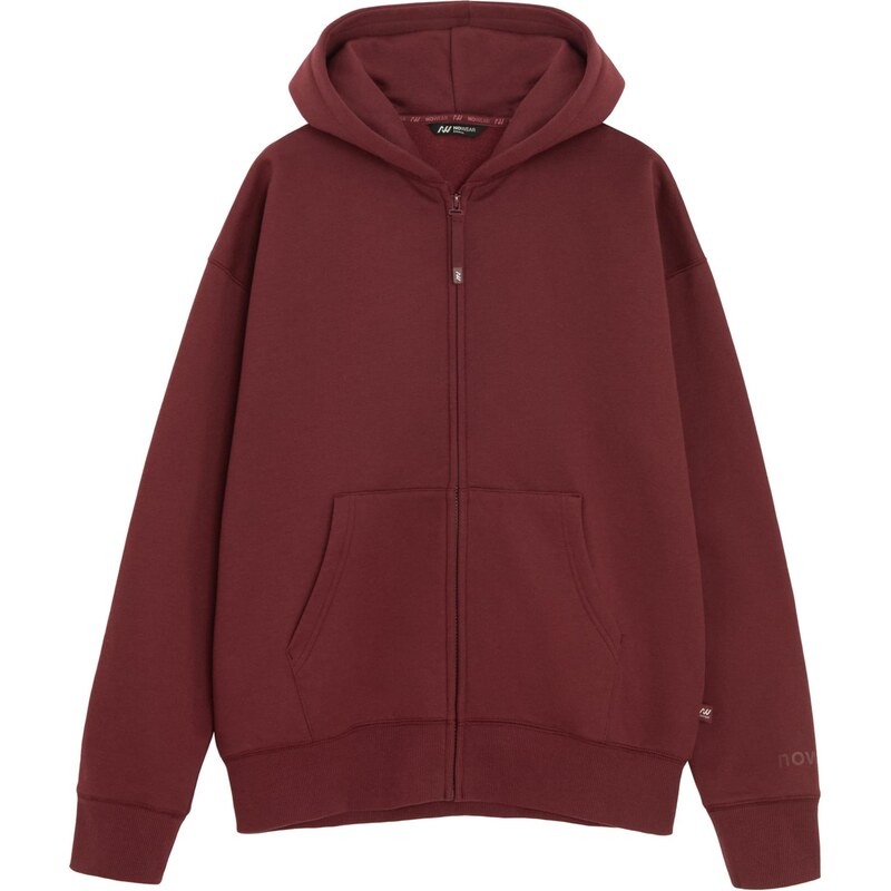 NoWear Tepláková bunda burgundská 65981641