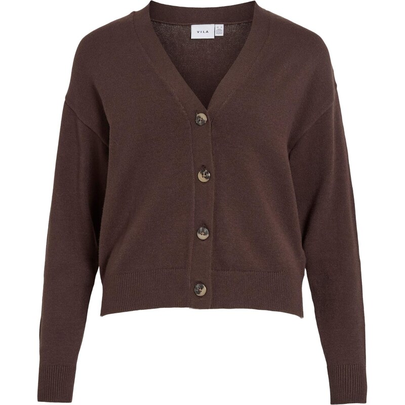 VILA Kardigán VIRIL čokoládová 65981676