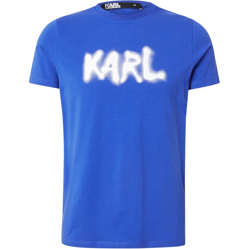 Karl Lagerfeld Tričko kráľovská modrá / biela 65992356