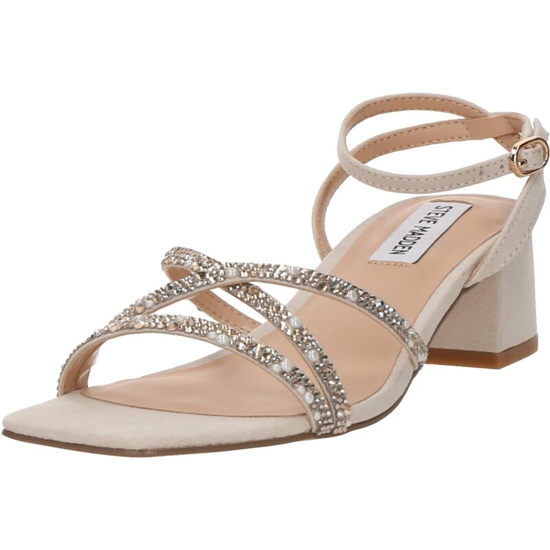 STEVE MADDEN Remienkové sandále Gabby-P tmelová / priehľadná / biela 65981744