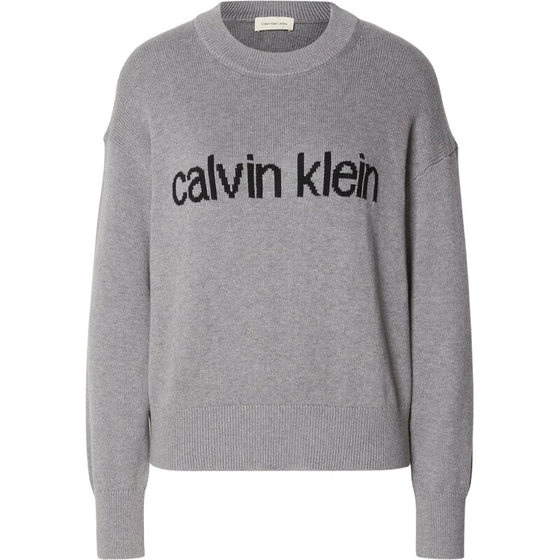 Calvin Klein Jeans Sveter sivá / čierna 65981773