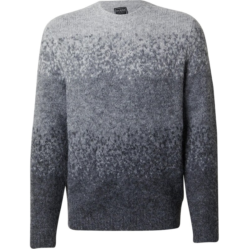 GUESS Sveter svetlosivá / tmavosivá / sivá melírovaná 65981797