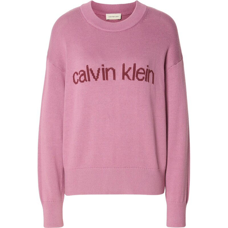 Calvin Klein Jeans Sveter bordová / pastelovo červená 65981776