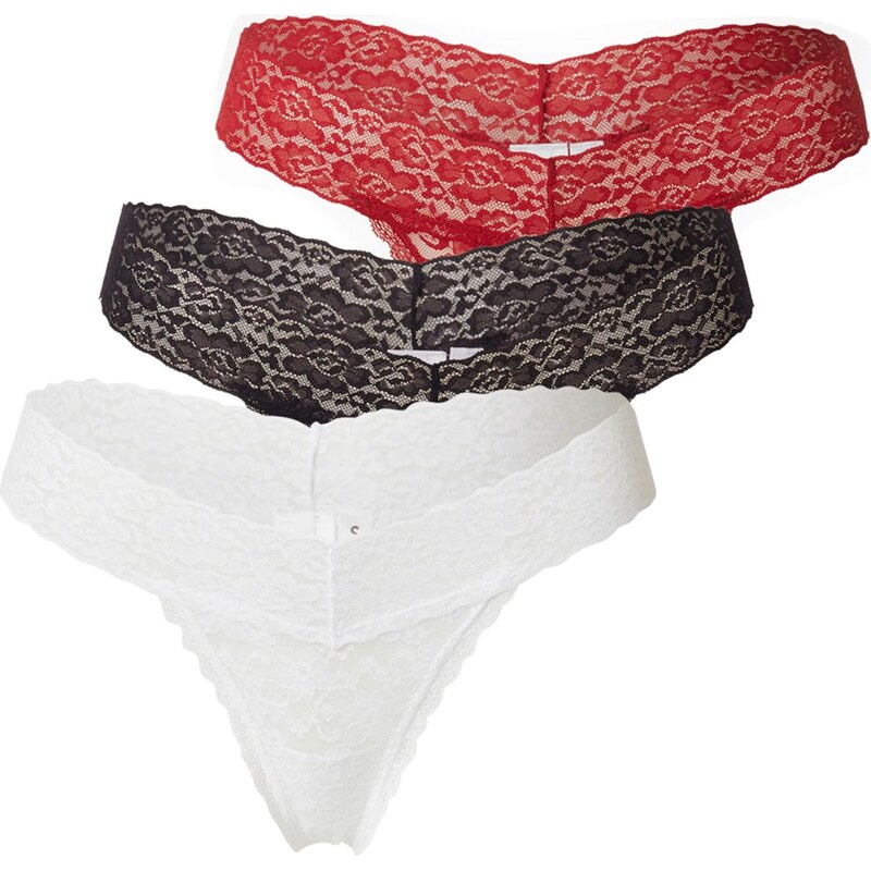 GUESS Tangá červená / čierna / biela 65981832