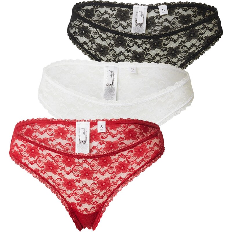 GUESS Tangá červená / čierna / biela 65981825