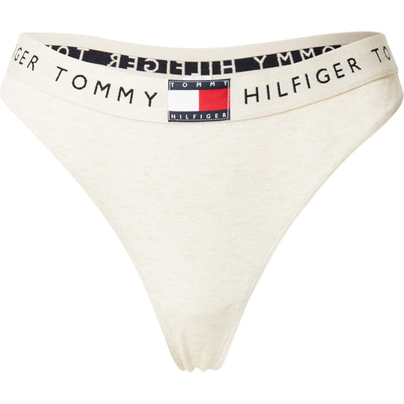Tommy Hilfiger Underwear Tangá svetlobéžová / námornícka modrá / 65981837